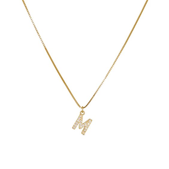 Collana Dilvdò Donna Letters in Argento Zircone CLDOM - CLDOM